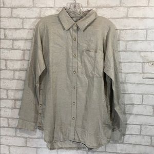 Mountain hardwear stripe button down shirt size M